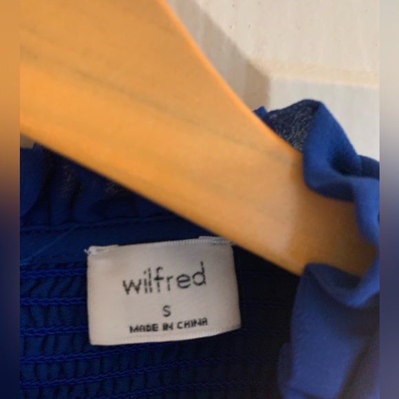 Wilfred smocked blouse in blue - Picture 5 of 6